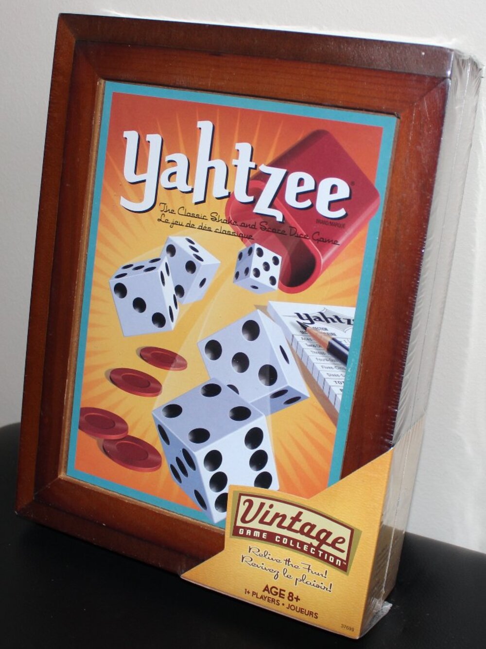 3/$188❤️Parker Brothers YAHTZEE Vintage Game Collection Wooden Bookshelf Edition
